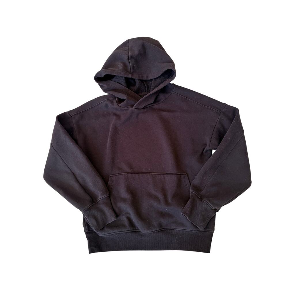 Art Class Girls Oversized Black Hooded Sweatshirt - Size L (10/12)